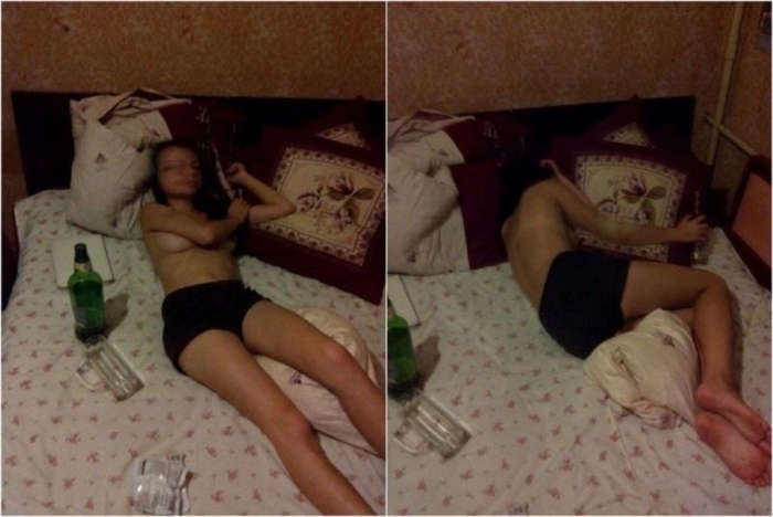 Пьяные девушки из соц сотей