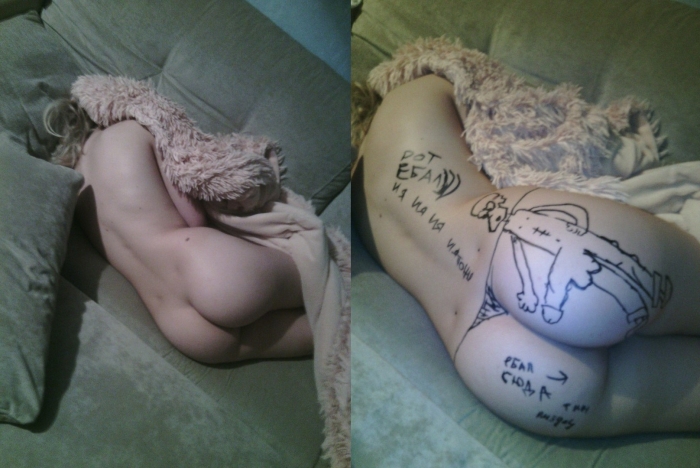 Раздели девушку на вписке